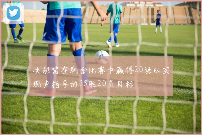 快船需在剩余比赛中赢得20场以实现卢指导的35胜20负目标